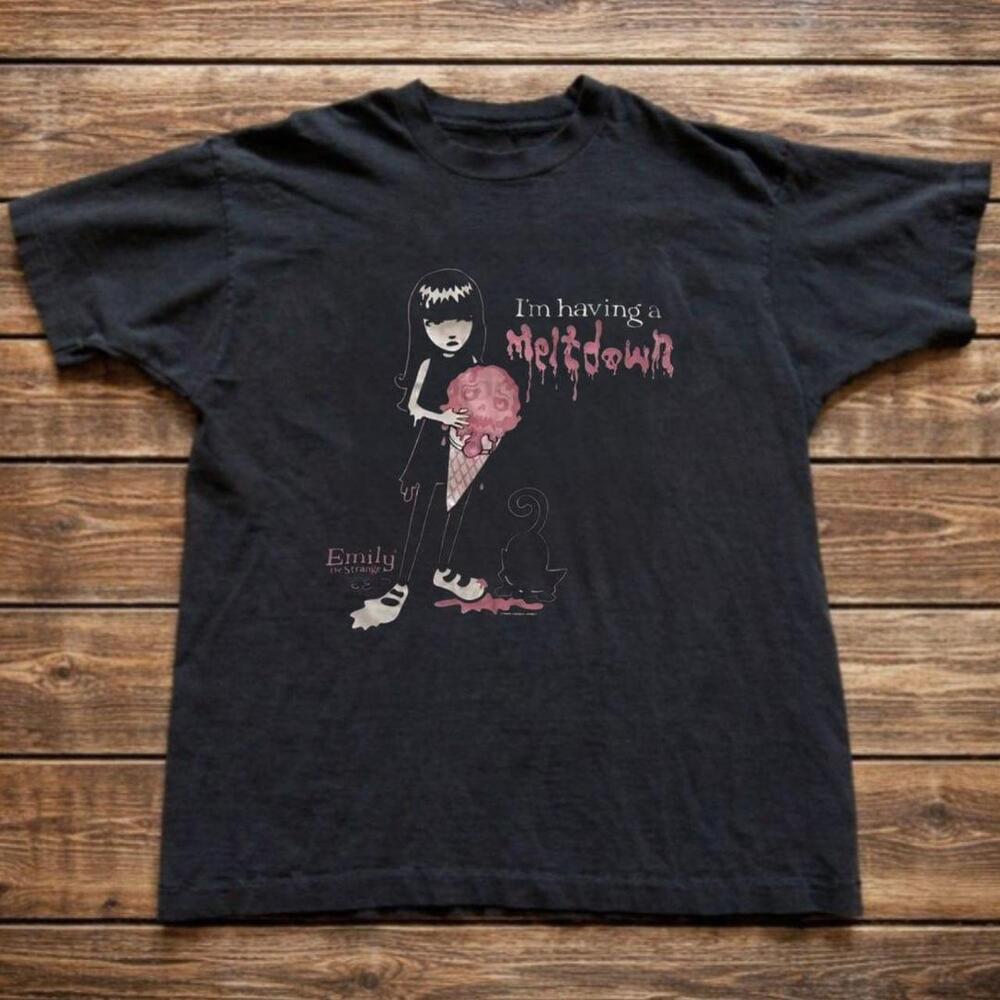 Black T-Shirt, Emily The Strange Black Cotton T-Shirt